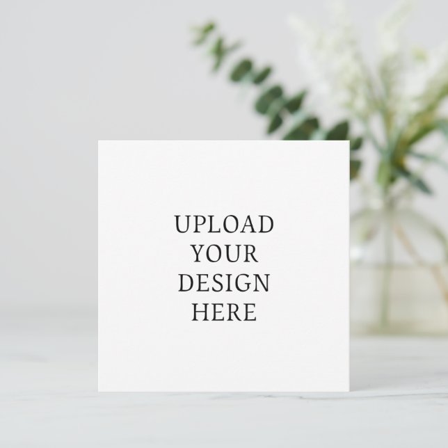 Skapa din egen design Anpassad fyrkant Inbjudningar (Stående Fram)