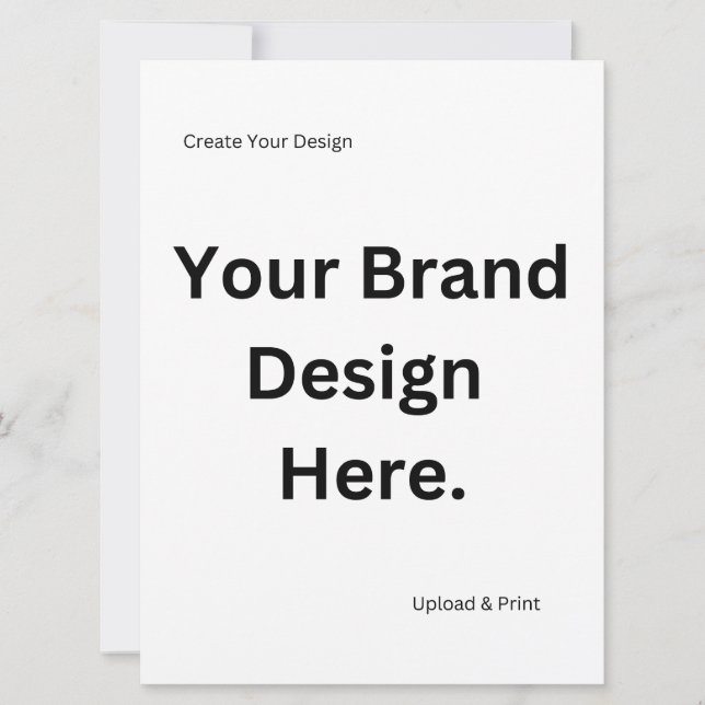 Skapa din egen design och skriv ut platt julkort (Framsida)