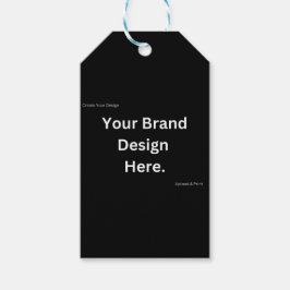 Skapa din egen design och skriv ut presentkortseti presentetikett