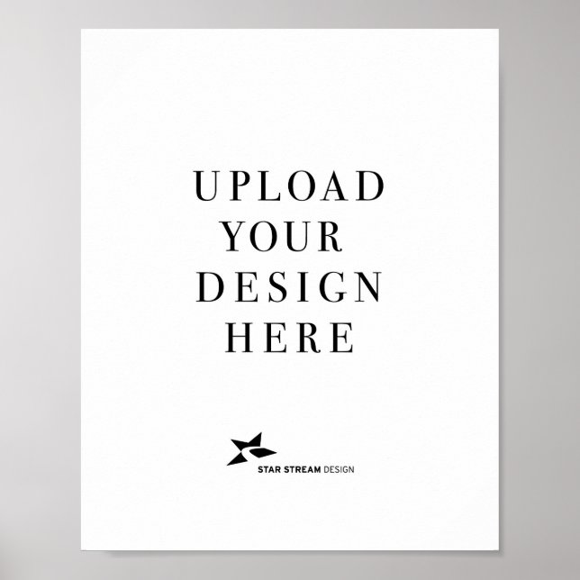 Skapa din egen design Porträtt Poster (Framsidan)