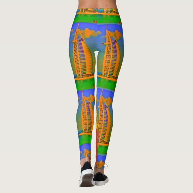 Skapa din egen destination i Kärlek Dubai Mode Leggings (Baksida)
