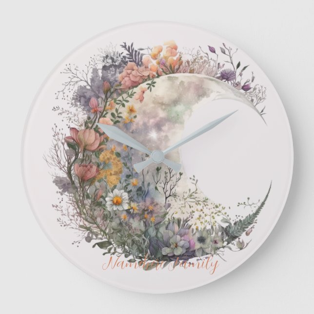 Skapa Din Egen Dimmig Vårblomma i Halvmåneform Stor Klocka (Framsida)