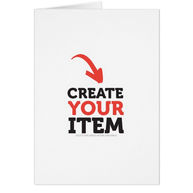SKAPA DIN EGEN DIY-Anpassningsbar ladda upp din de Hälsningskort (Framsidan)