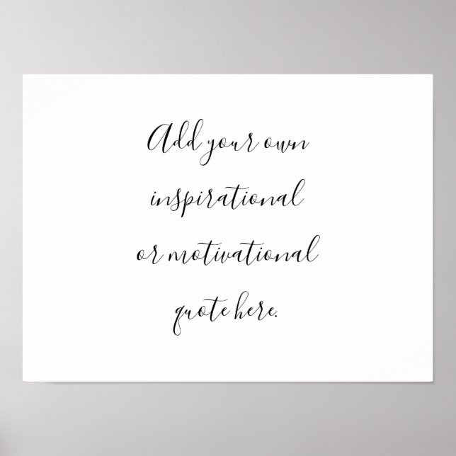 Skapa din egen DIY Modern inspirationsoffert Poster (Framsidan)