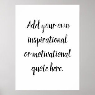 Skapa din egen DIY Modern inspirationsoffert Poster
