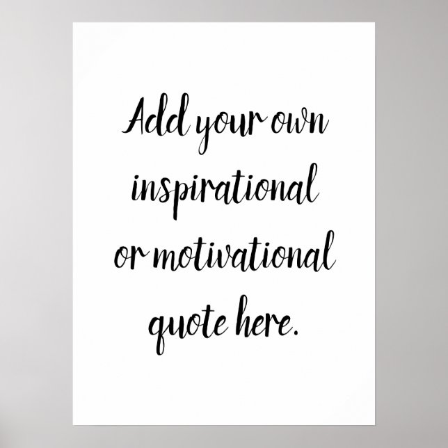 Skapa din egen DIY Modern inspirationsoffert Poster (Framsidan)
