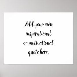 Skapa din egen DIY Modern inspirationsoffert Poster