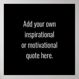 Skapa din egen DIY Modern inspirationsoffert Poster