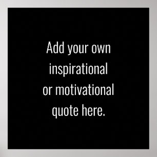 Skapa din egen DIY Modern inspirationsoffert Poster