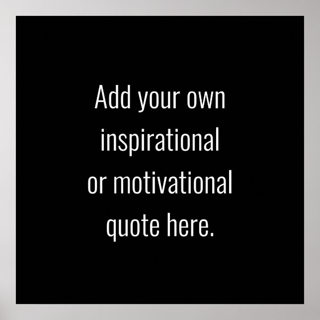 Skapa din egen DIY Modern inspirationsoffert Poster (Framsidan)