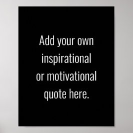 Skapa din egen DIY Modern inspirationsoffert Poster