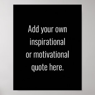 Skapa din egen DIY Modern inspirationsoffert Poster