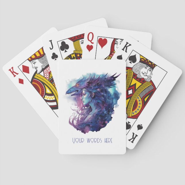 Skapa din egen Dragon-gudinna Casinokort (Baksidan)