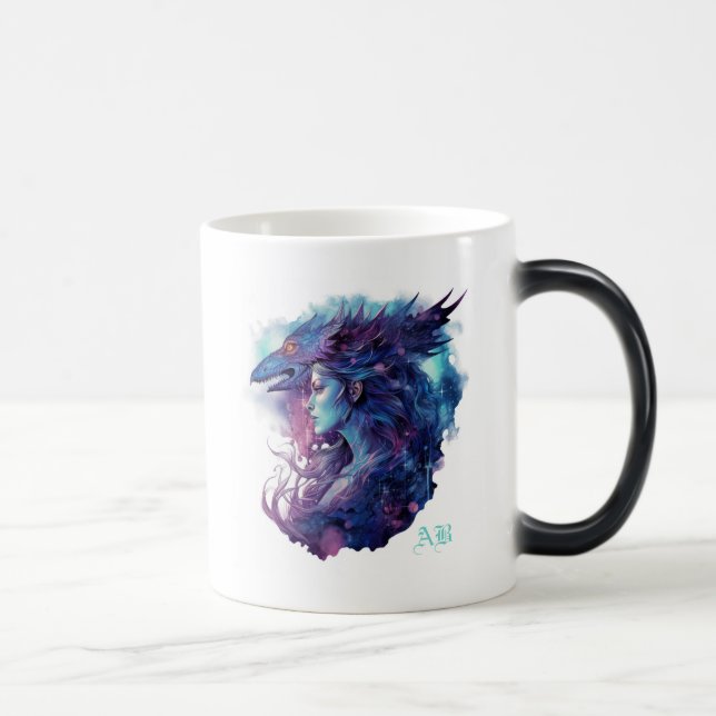 Skapa din egen Dragon-gudinna Magisk Mugg (Höger)