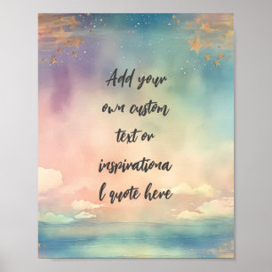 Skapa din egen Dreamy Ocean Motivational Quote Poster
