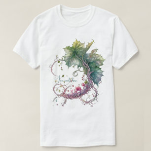 Skapa din egen druvranka månkrans t shirt