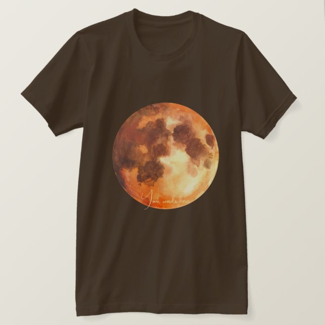 Skapa din egen dystra Orange Måne T Shirt (Design framsida)
