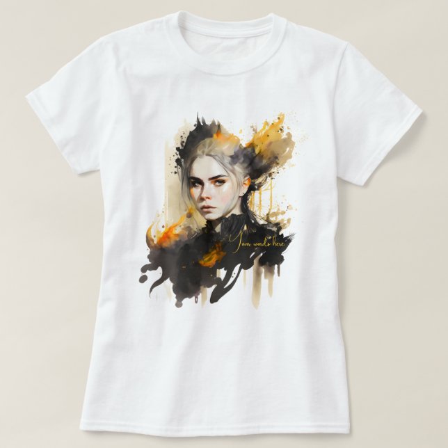 Skapa Din Egen Eldig Häxa T Shirt (Design framsida)