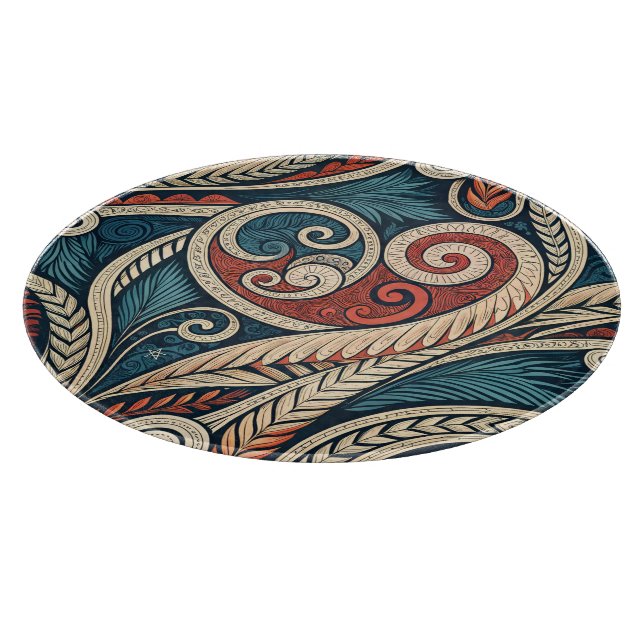Skapa din egen eldröda teal festliga tribal (Hörn)