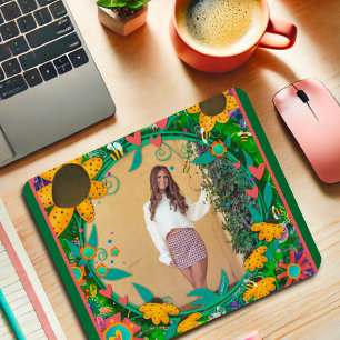 Skapa din egen Elegant för foto Girly Blommigt Hea Musmatta