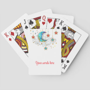 Skapa din egen Elegant Måne och stjärnor Casinokort