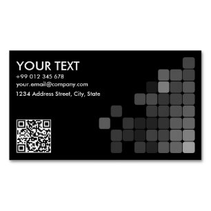 Skapa din egen Elegant-Professionell QR-kodbuffert Magnetiska Visitkort
