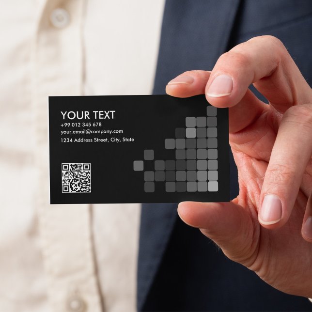 Skapa din egen Elegant-Professionell QR-kodbuffert Visitkort (Create Your Own Elegant Professional QR Code Busin Business Card)