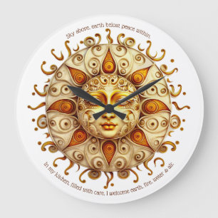 Skapa din egen Elegant Steampunk Sol Stor Klocka
