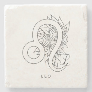 Skapa din egen elegant svart & vit Leo Stenunderlägg