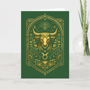 Skapa Din Egen Eleganta Guld Art Deco Oxen Helgkort