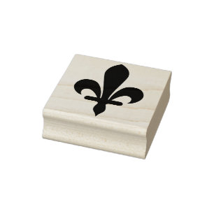 Skapa din egen enkel stjälk Fleur de Lis Stämpel