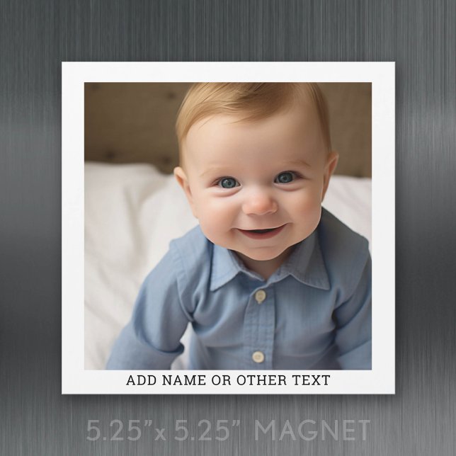 Skapa din egen enkelbildsgalleri-magnet (photo magnet)