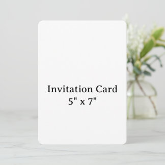 skapa din egen enkla 5" x 7" rundad inbjudningar