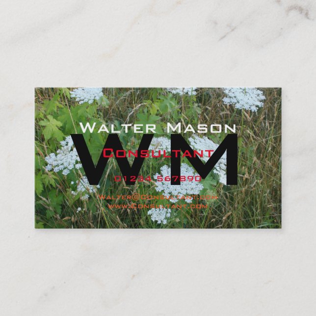 Skapa din egen enkla allmänna konsult visitkort (Framsida)