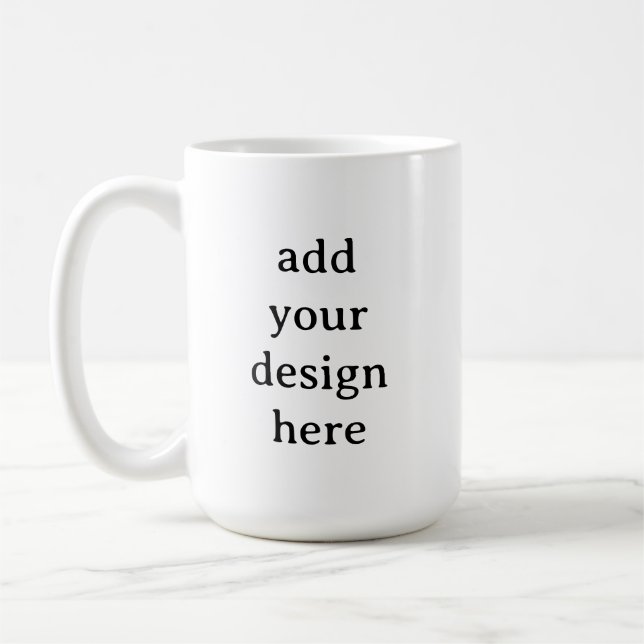 Skapa din egen enkla anpassad 425 g klassiker kaffemugg (Vänster)