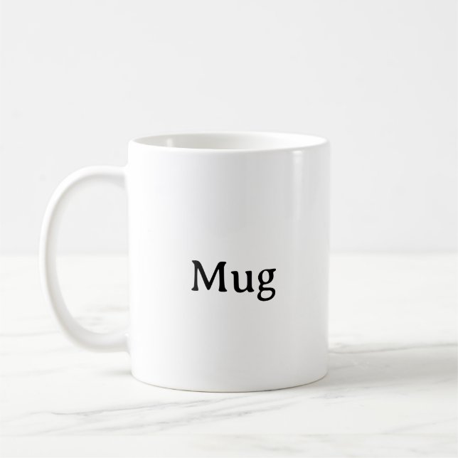 Skapa din egen enkla anpassade 11oz kaffemugg (Vänster)