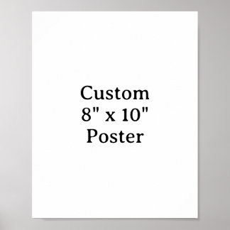 Skapa din egen enkla anpassade 8" x 10" poster