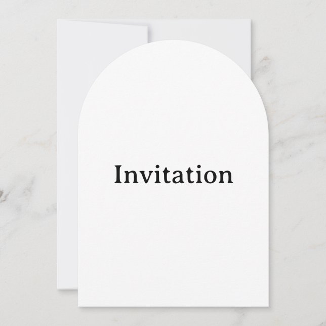 Skapa Din Egen Enkla Anpassade Båge 5" x 7" Inbjudningar (Framsida)