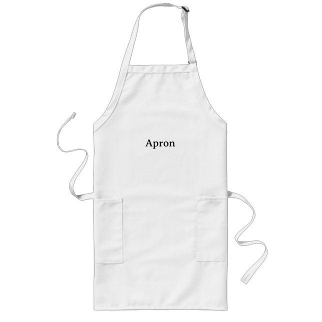 Skapa din egen enkla design långt förkläde (Framsidan)