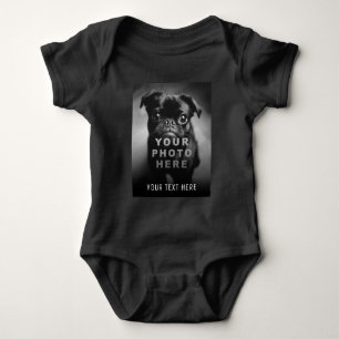 Skapa Din Egen Enkla Enstaka Bild & Anpassad Text T Shirt