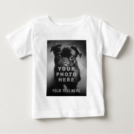 Skapa Din Egen Enkla Enstaka Bild & Anpassad Text T Shirt