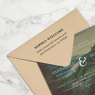 Skapa din egen enkla moderna Returadress Stämpel