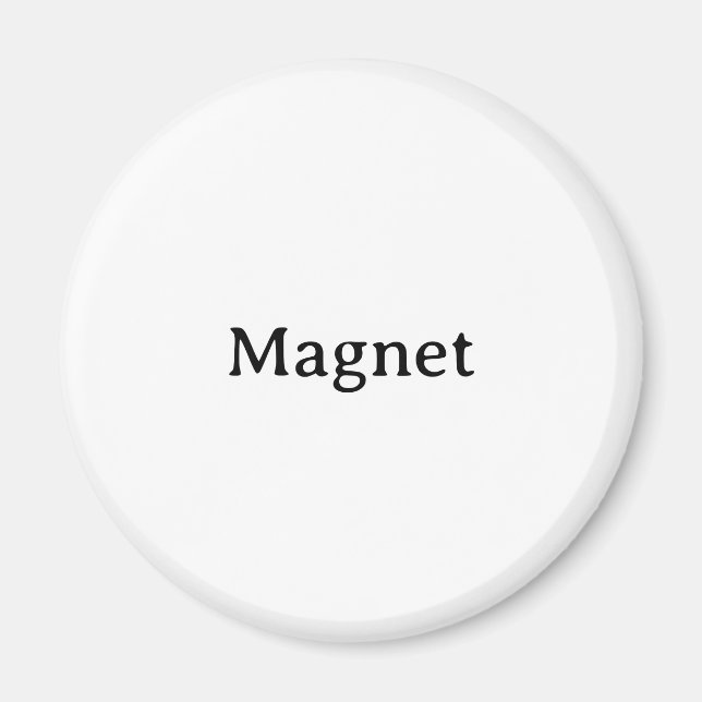 Skapa din egen enkla standard 2¼ tums cirkel magnet (Framsidan)