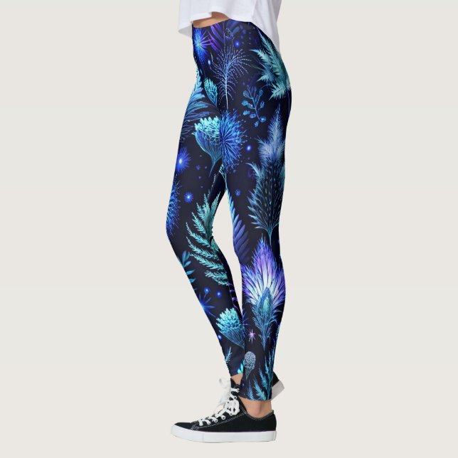 Skapa Din Egen Eterskt Trädgård Vildblomma Blomste Leggings (Vänster)