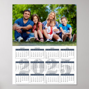 Skapa din egen familjefoto 2025 Poster kalender