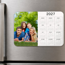 Skapa din egen familjefoto 2027 kalender magnet