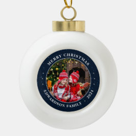 Skapa din egen familjefoto personlig jul julgranskula keramik