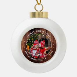 Skapa din egen familjefoto personlig jul julgranskula keramik