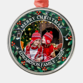 Skapa din egen familjefoto personlig jul julgransprydnad metall