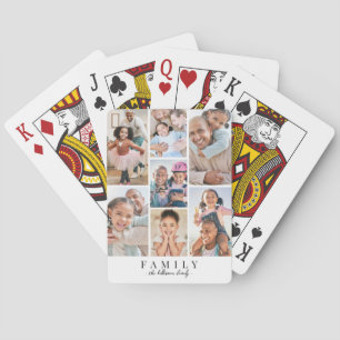 Skapa din egen familjefotocollage casinokort